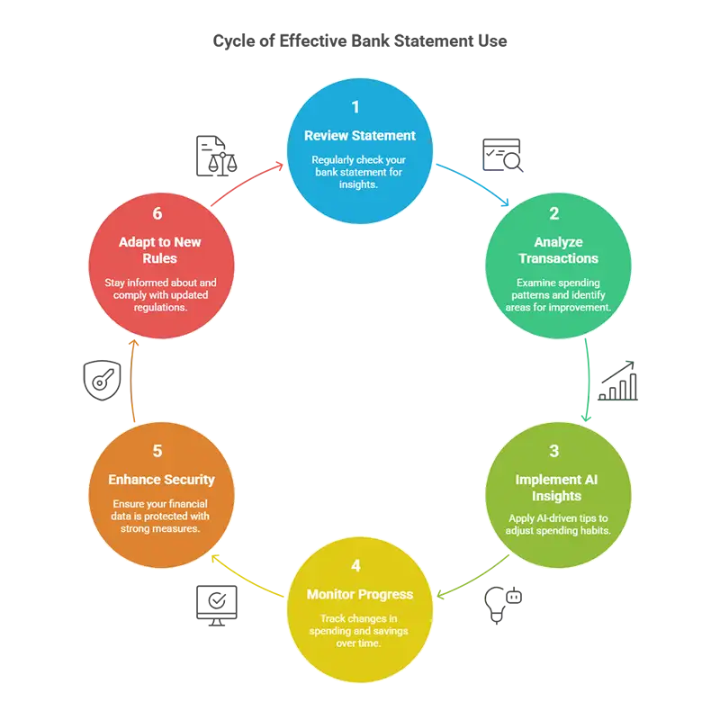 Effective bank statement use solutions