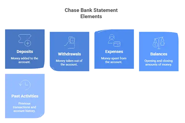 chase bank statement elements chase bank statement elements